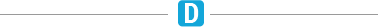Animated page divider with a letter D
