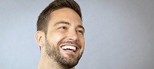 Man smiling with tooth-colored fillings in Lenox Hill