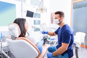 woman at dental appointment